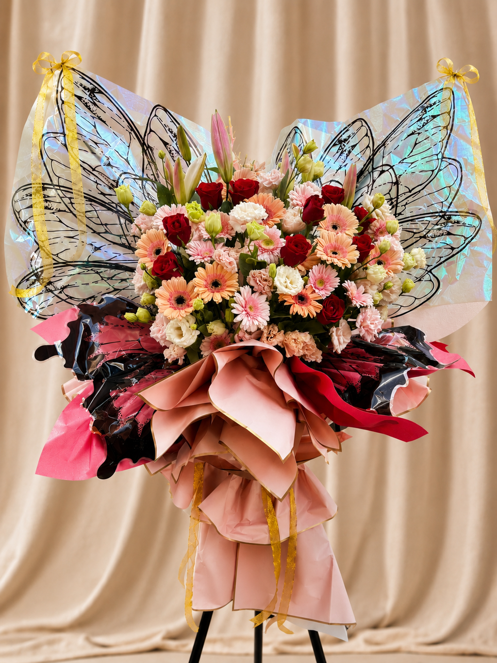 butterly flower bouquet