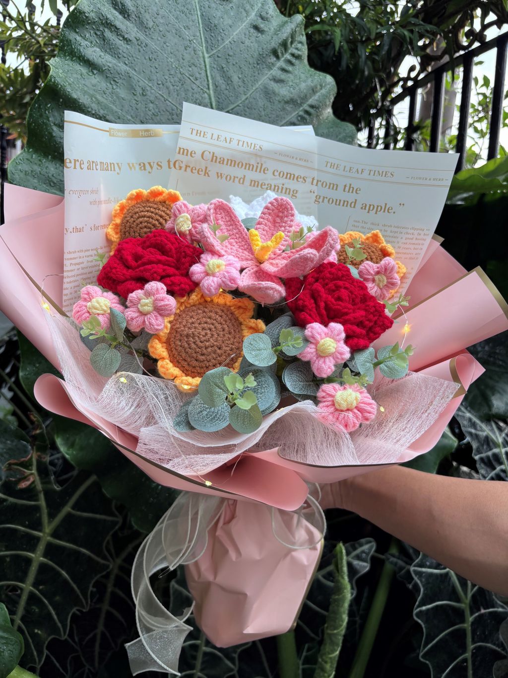 针织花