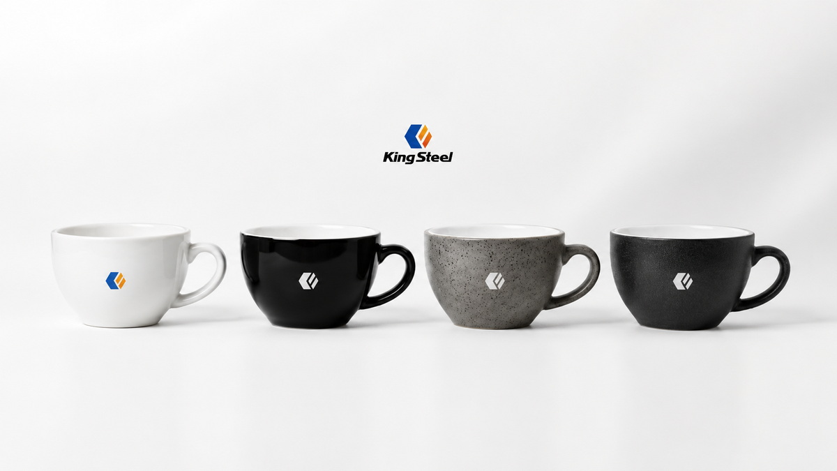 企業客製化禮品｜鉅鋼機械 KING STEEL｜蛋形杯燒印 Logo 招待客戶專用杯
