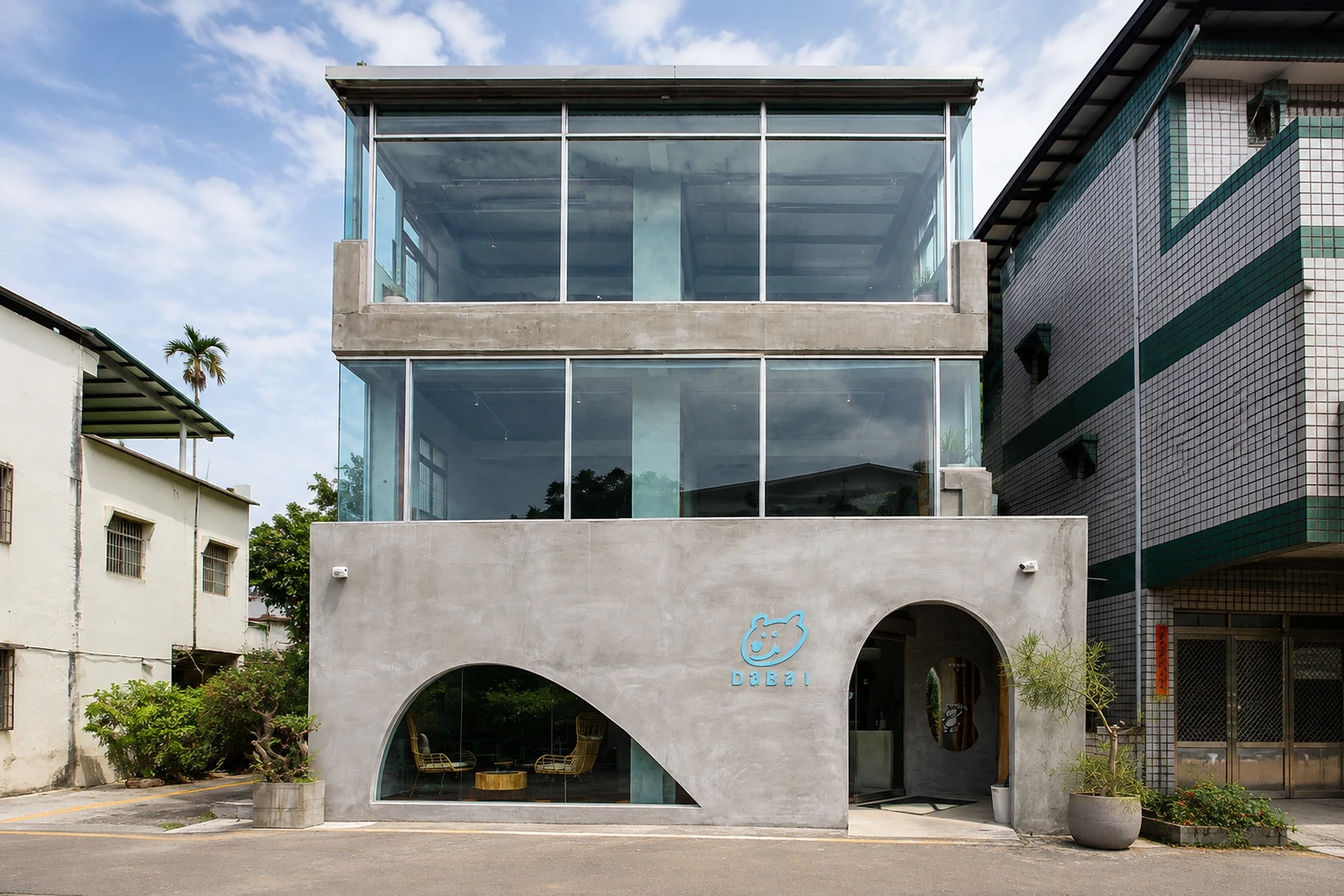 南投魚池大白咖啡 DABAI CAFE 清水模建築外觀