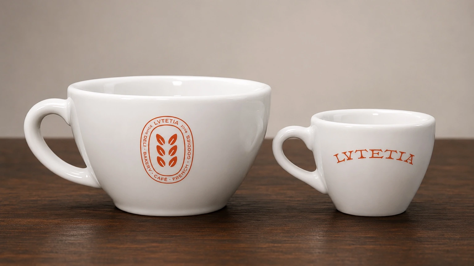 Lutetia 露特西亞 Loveramics 咖啡杯背面品牌 Logo 客製細節