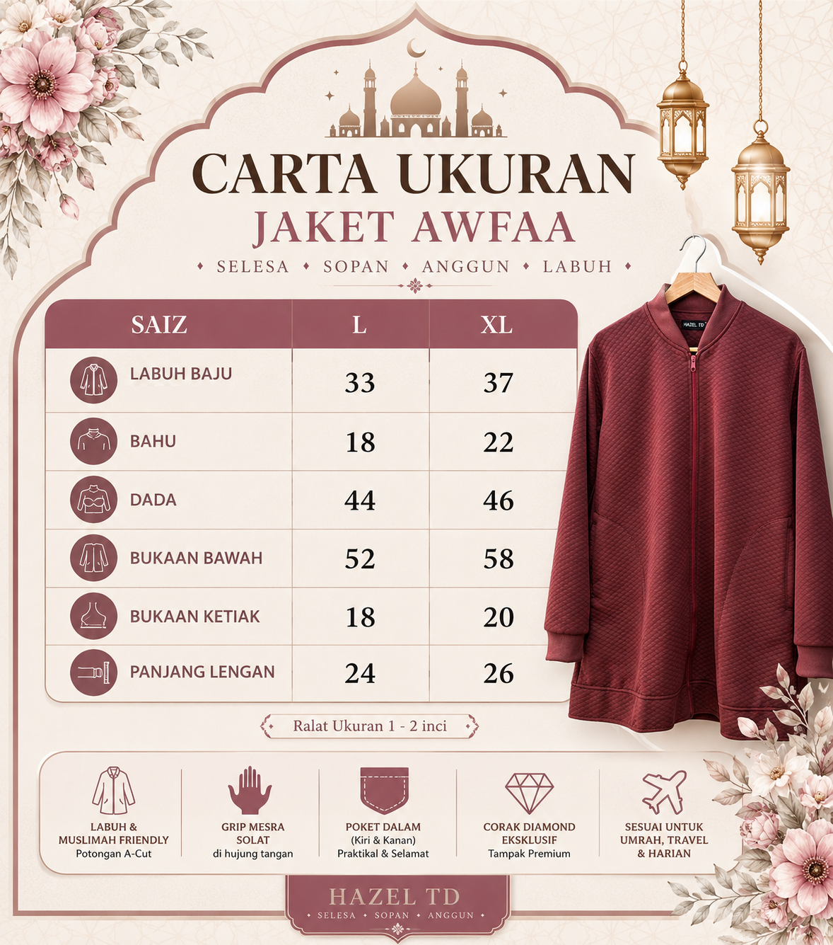 Carta saiz Awfaa New 2026