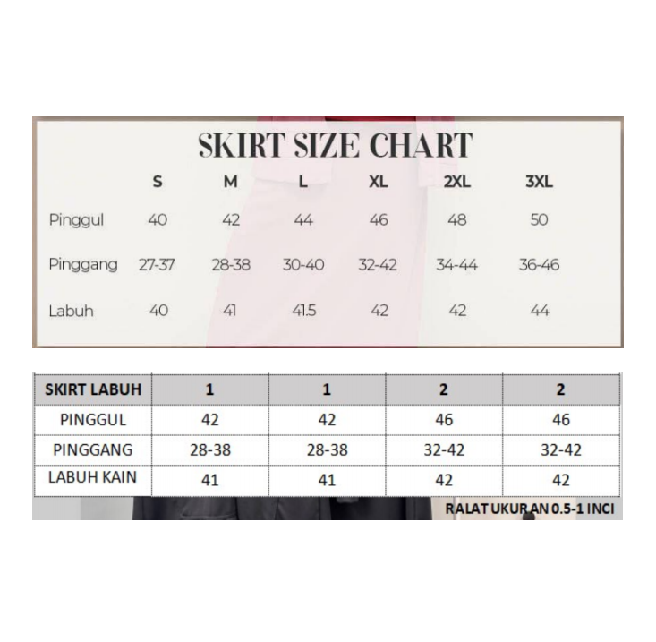 Carta saiz kain jersey