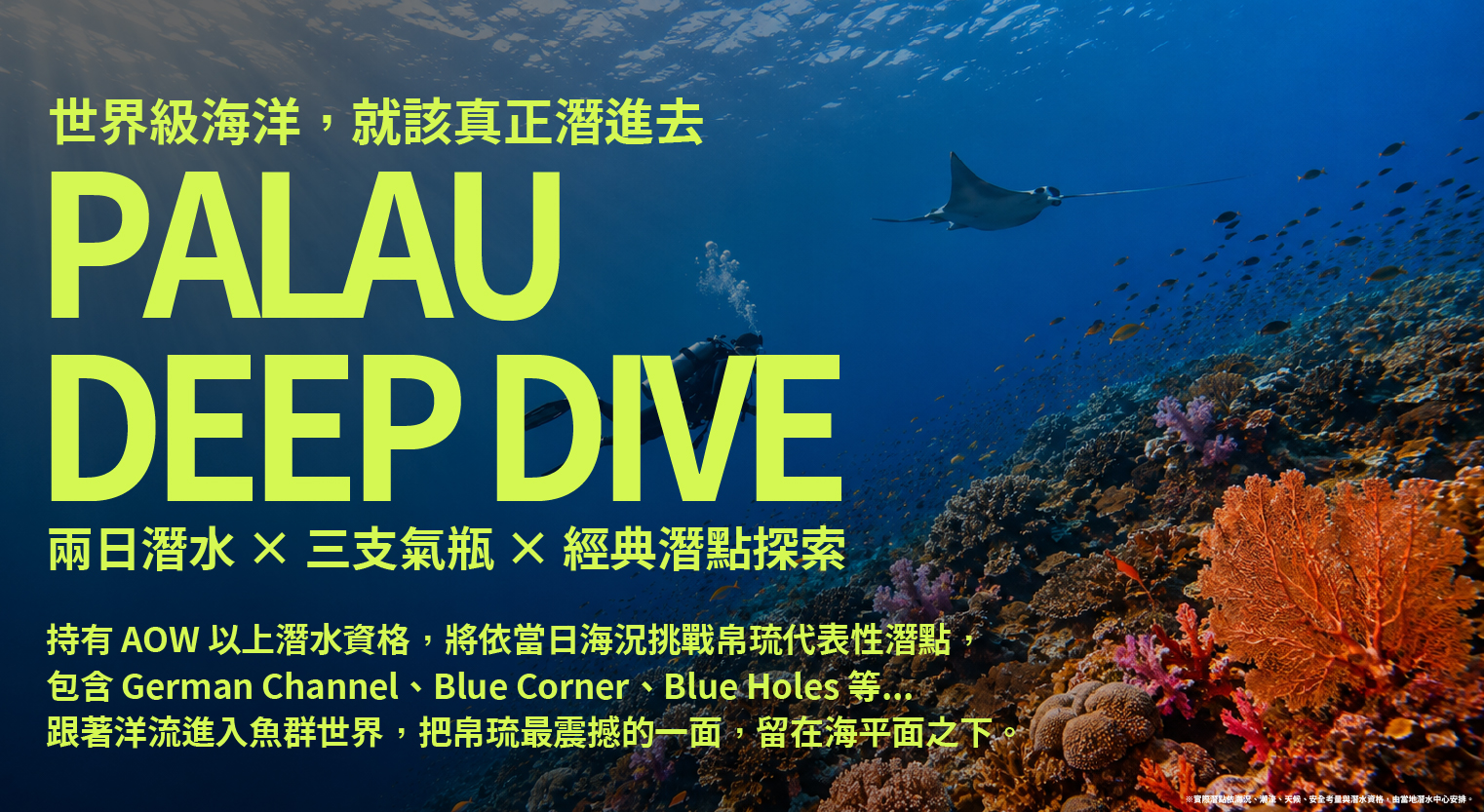 帛琉潛水假期 放大圖
