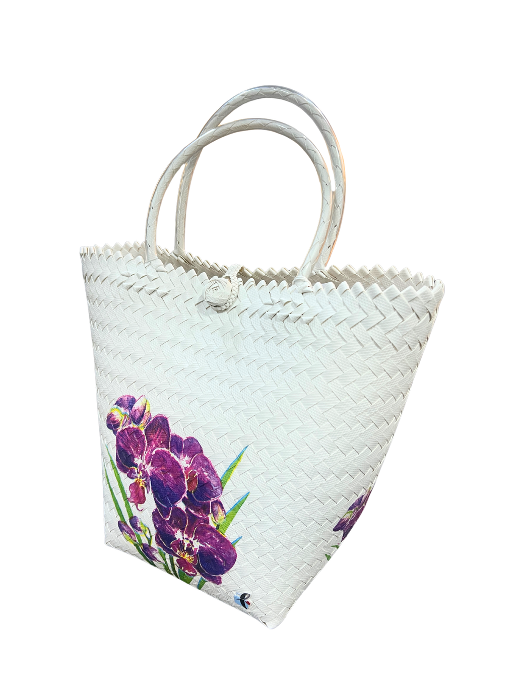 Handmade Decoupage Borneo Weave bag With Plastic Handle (7)