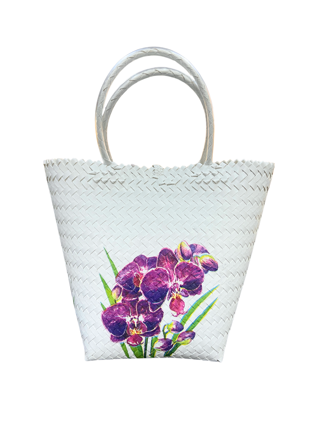 Handmade Decoupage Borneo Weave bag With Plastic Handle (8)