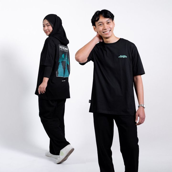 PETT Neon Cityscape Oversize Tee - BlackGreen (8)