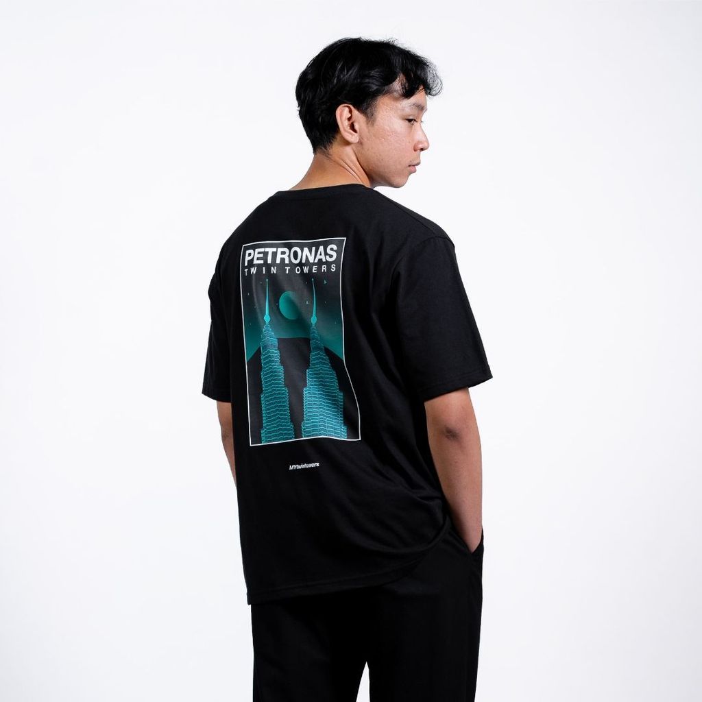 PETT Neon Cityscape Oversize Tee - BlackGreen (6)
