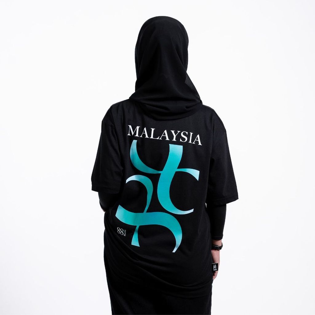 PETT 88 Floor Abstract Oversize Tee - BlackGreen (2)