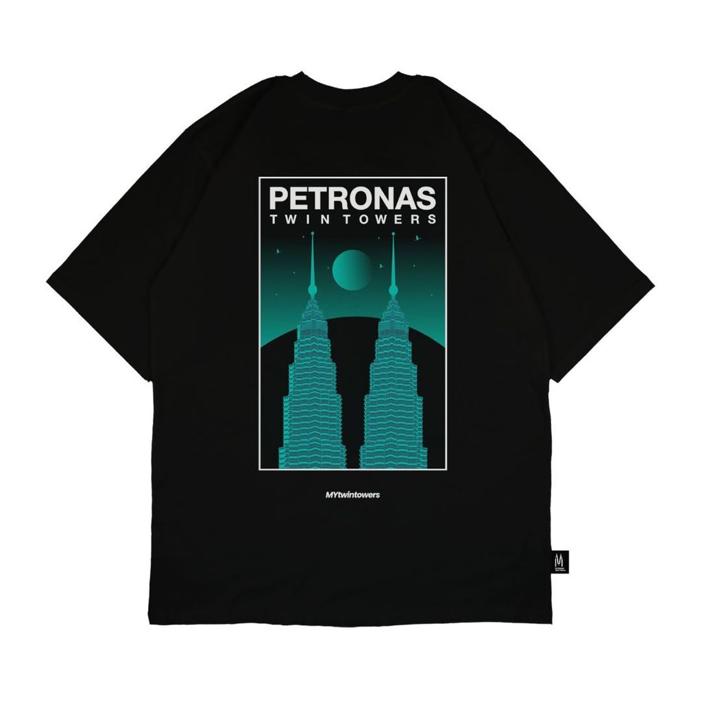 PETT Neon Cityscape Oversize Tee - BlackGreen (10)