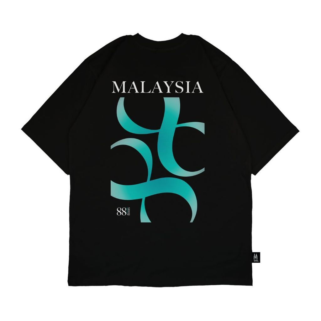 PETT 88 Floor Abstract Oversize Tee - BlackGreen (8)