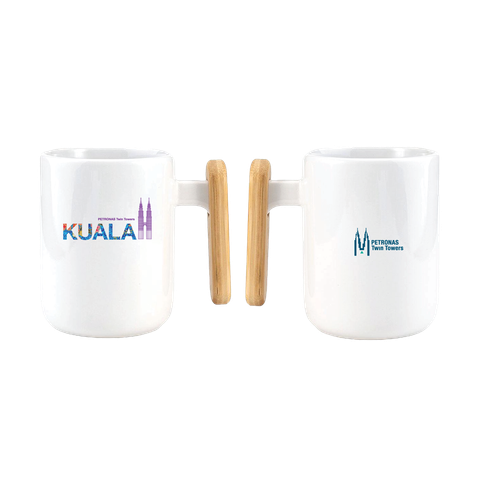 PETT-White Ceramic Mug Malaysia Batik