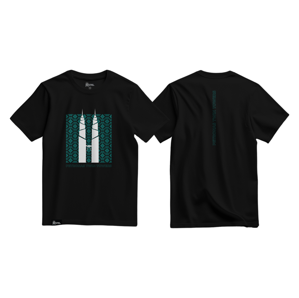 PETT-T-Shirt Silhoutte Songket_Black (2)