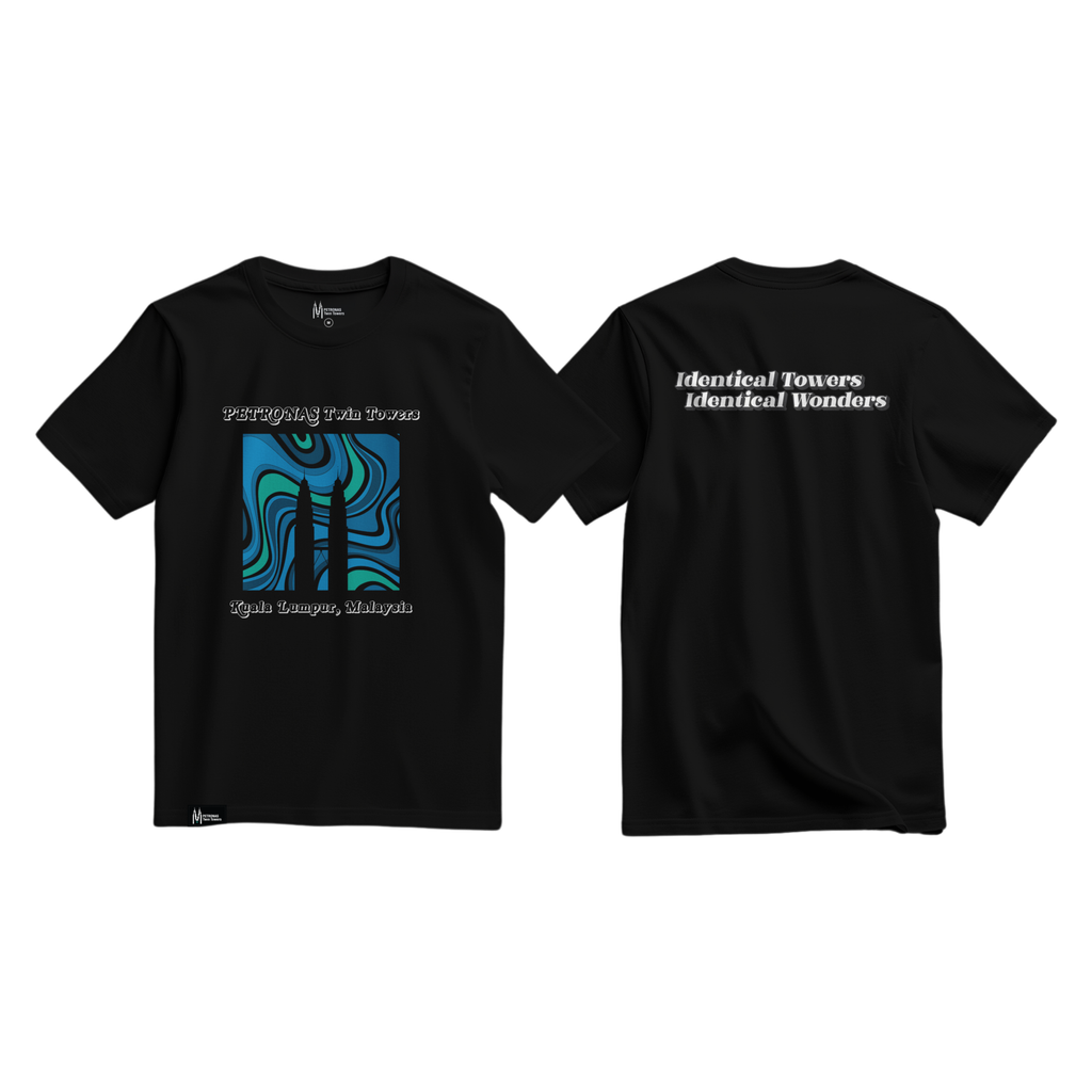PETT-T-Shirt Abstract Liquid_Black
