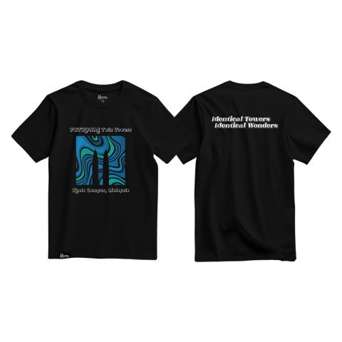 PETT-T-Shirt Abstract Liquid_Black