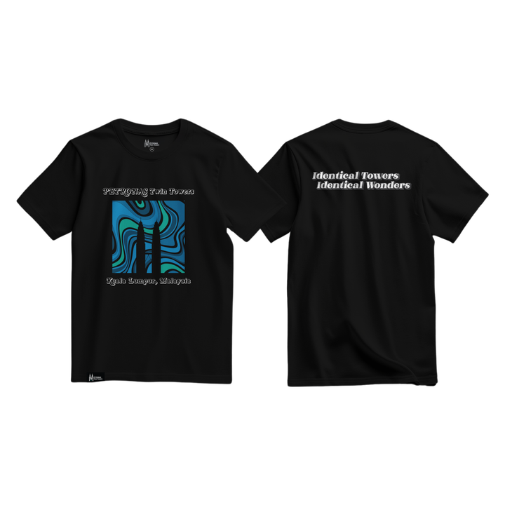 PETT-T-Shirt Abstract Liquid_Black