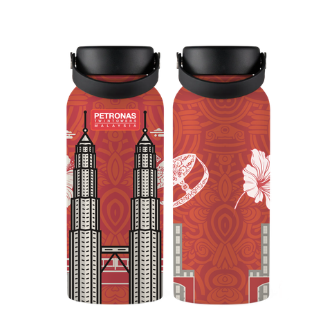 PETT-KL Harmony 32OZ Water Bottle_Red