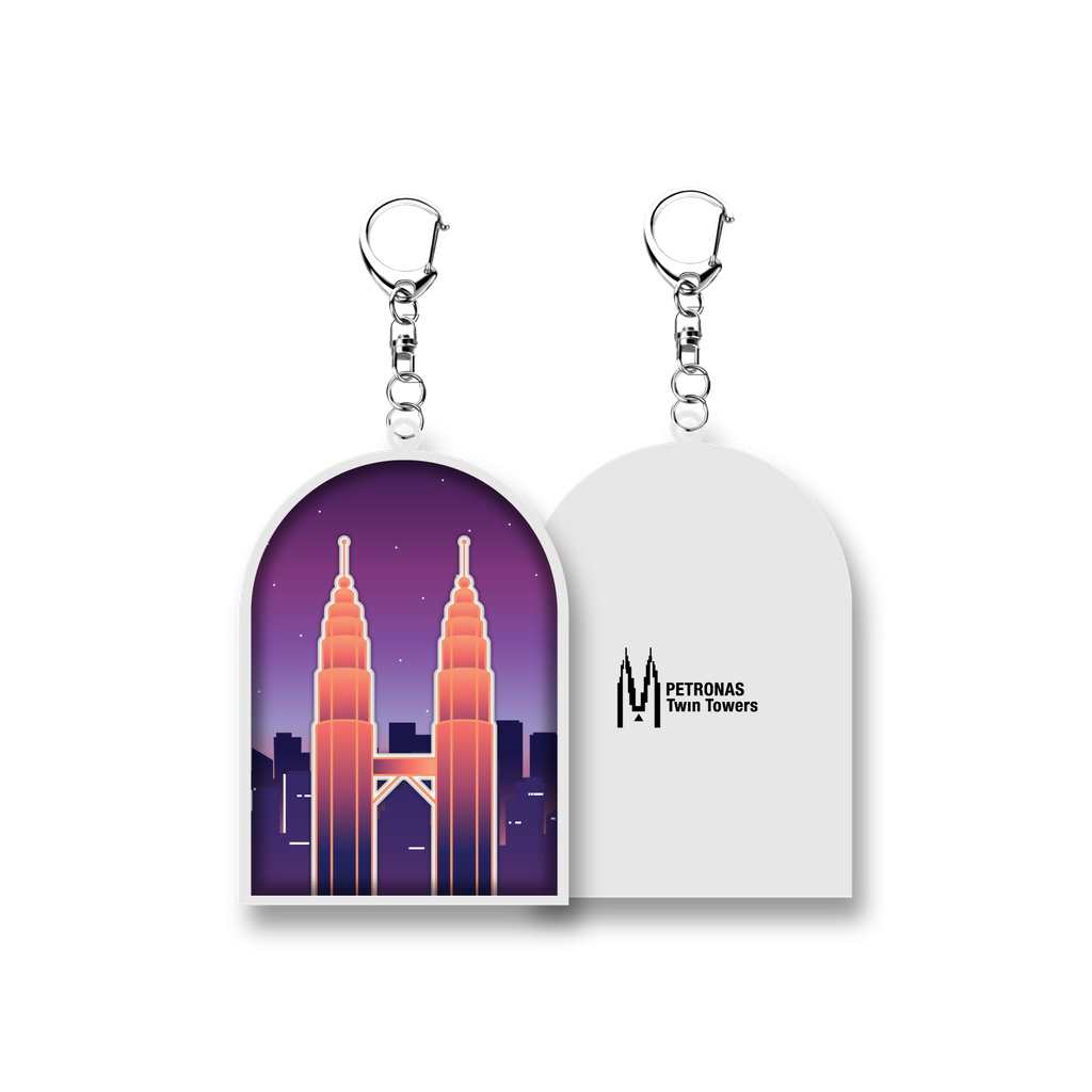 PETT-3D Epoxy Keychain_Purple