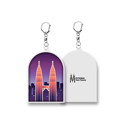 PETT-3D Epoxy Keychain_Purple