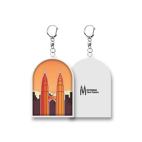 PETT-3D Epoxy Keychain_Orange