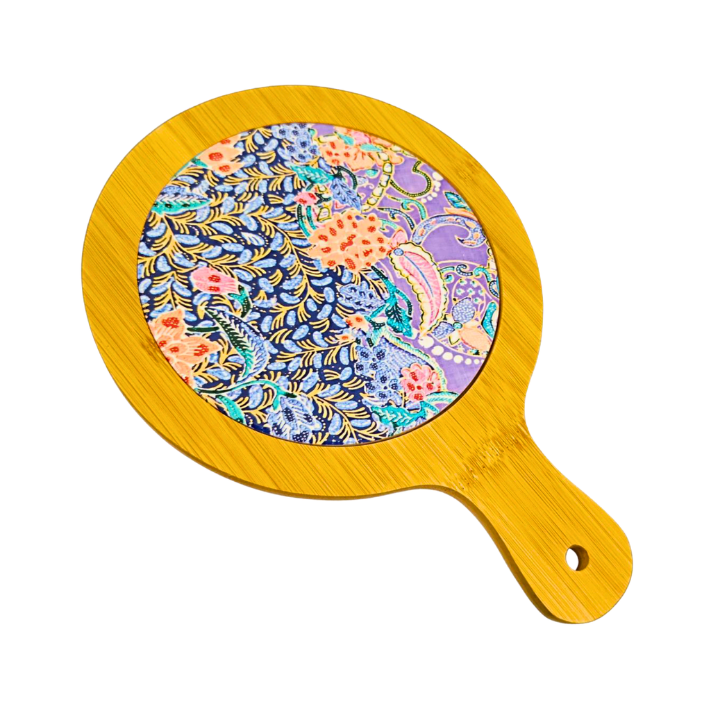 Ceramic Trivet Bamboo Round (2)