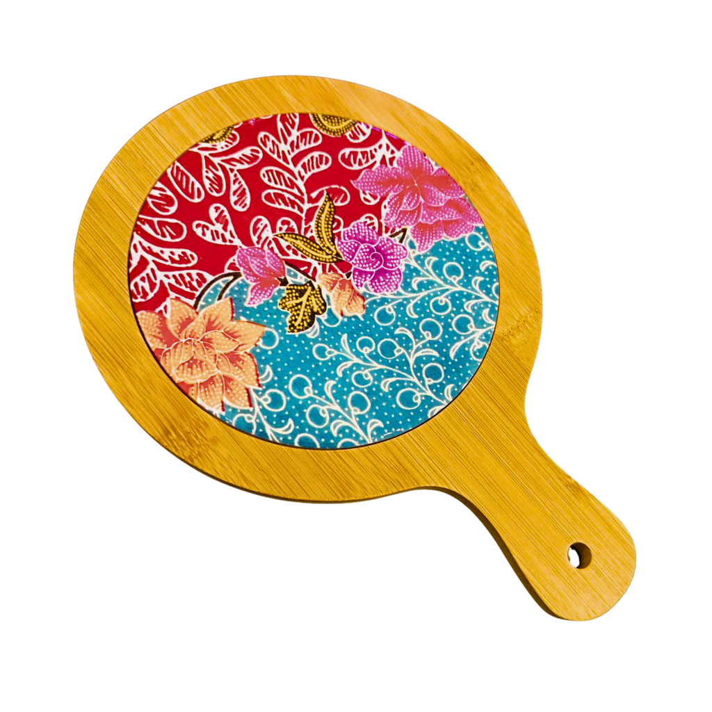 Ceramic Trivet Bamboo Round (1)