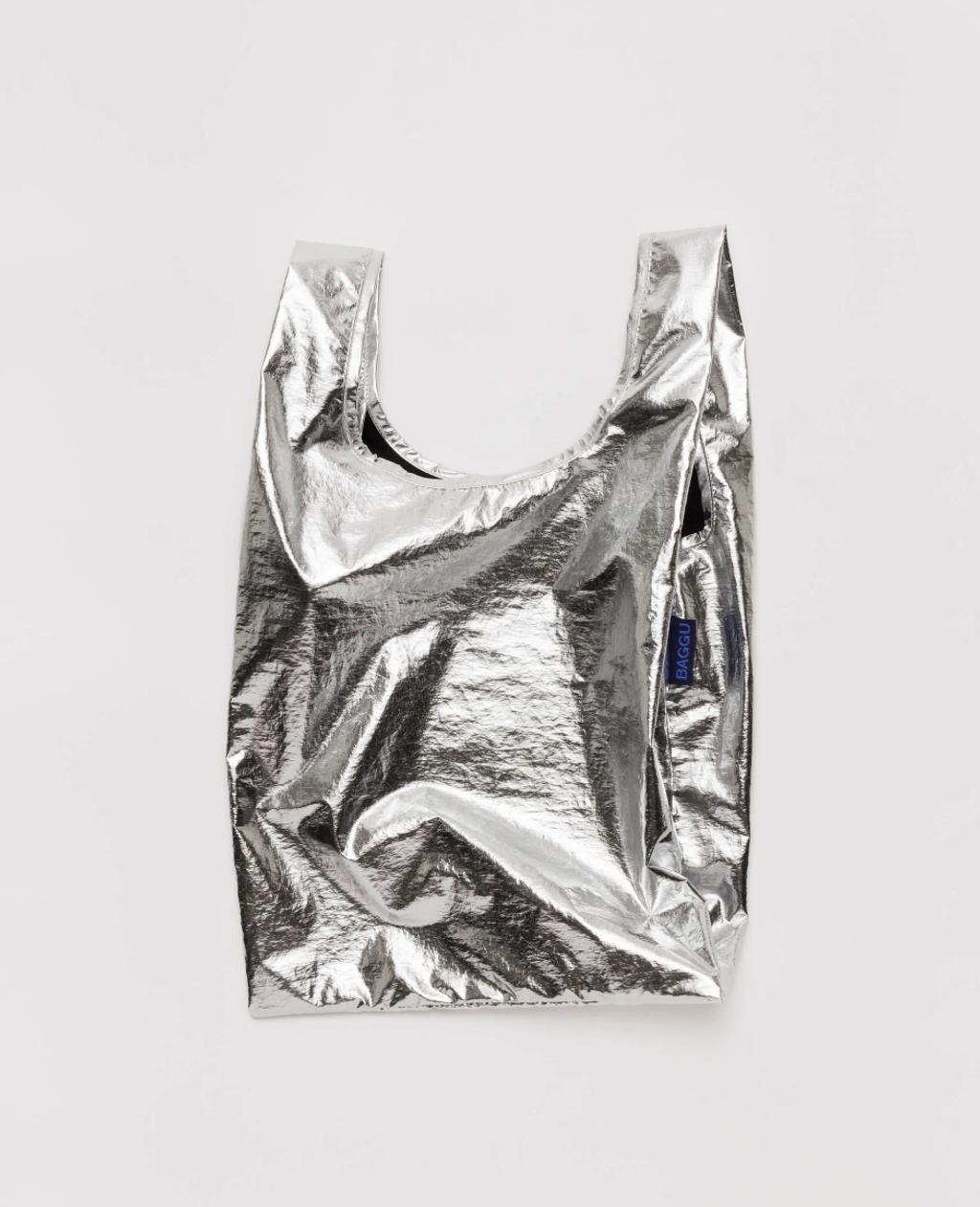 BAGGU 環保收納購物袋 - 小尺寸 - 錫箔紙銀色 (特殊材質款) BAGGU 環保收納購物袋 - 小尺寸 - 錫箔紙銀色 (特殊材質款)