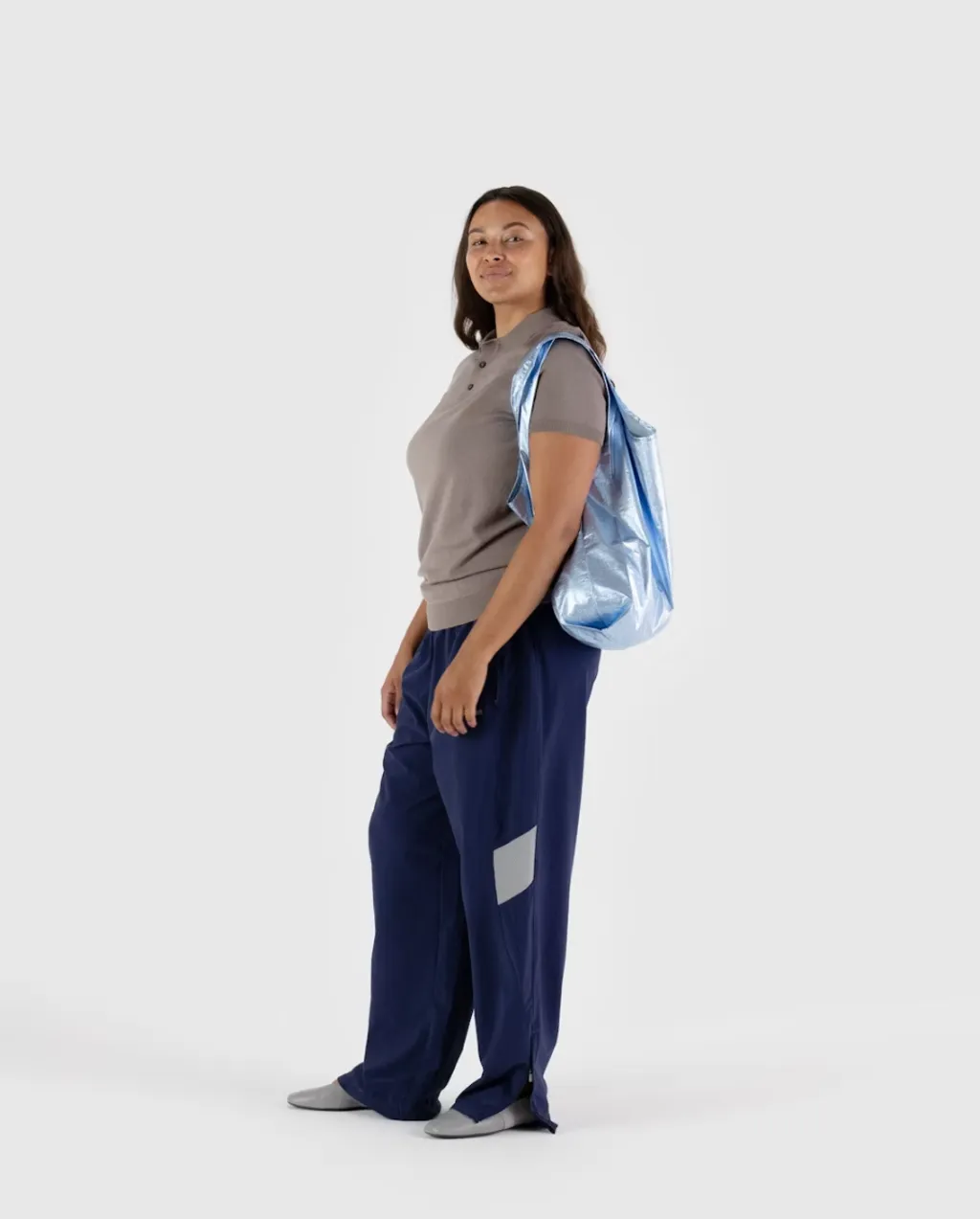 Standard Baggu - Metallic Light Blue4