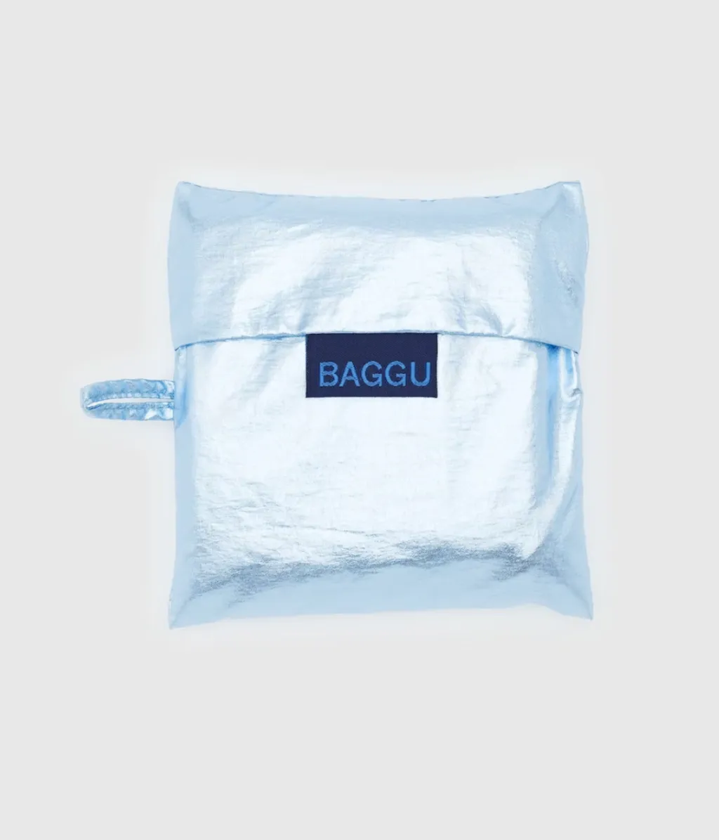 Standard Baggu - Metallic Light Blue1