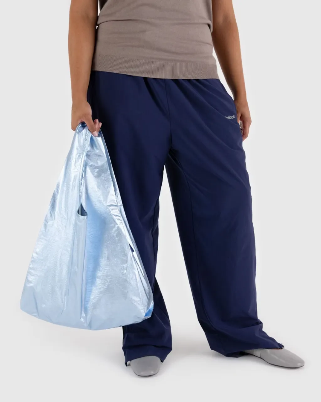 Standard Baggu - Metallic Light Blue2