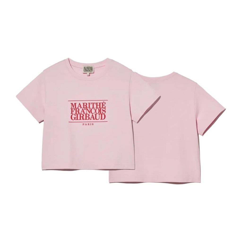 經典LOGO 短版BABY PINK S