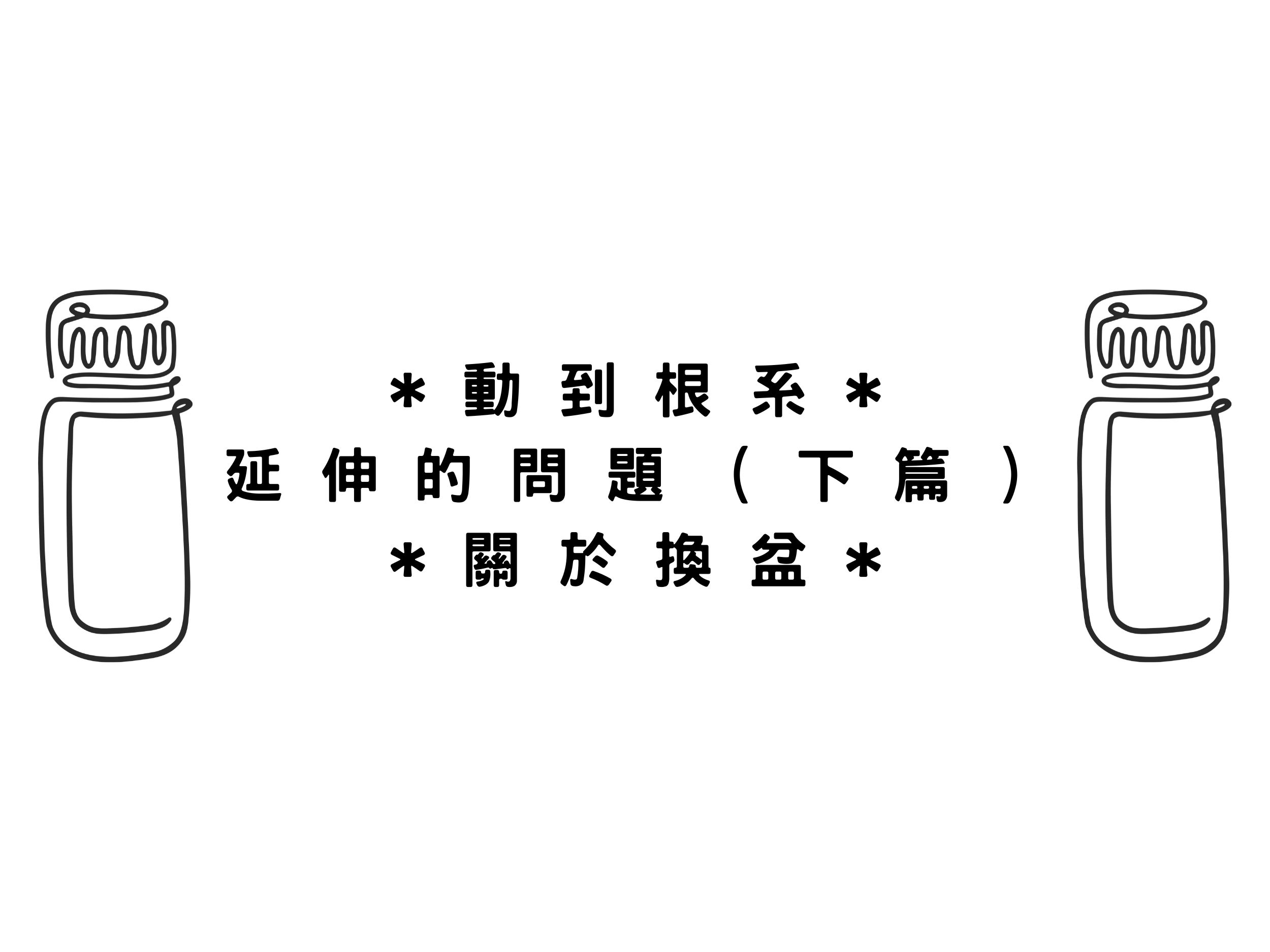 *動到根系*延伸的問題（下篇）-關於換盆