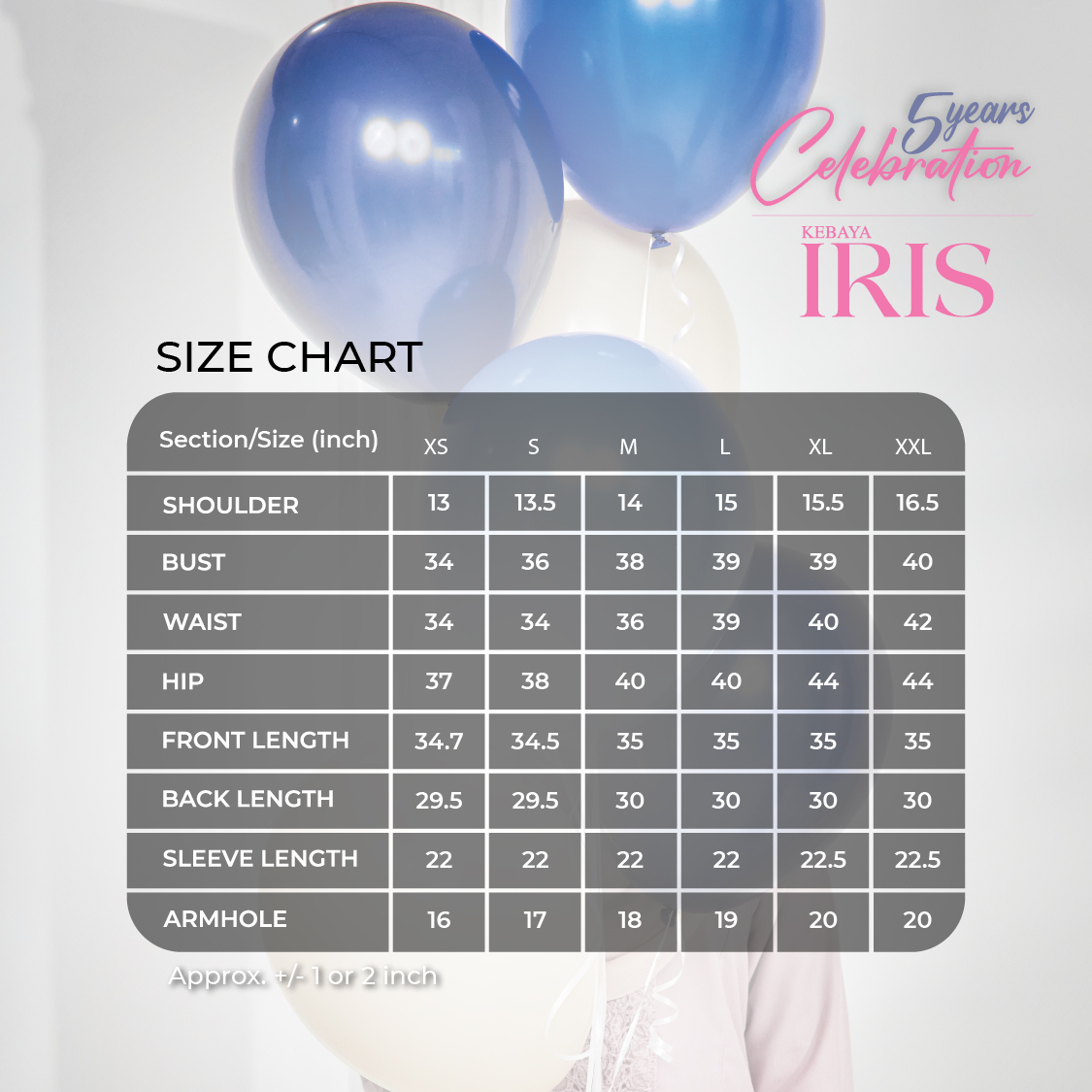 iris ayu until 2xl