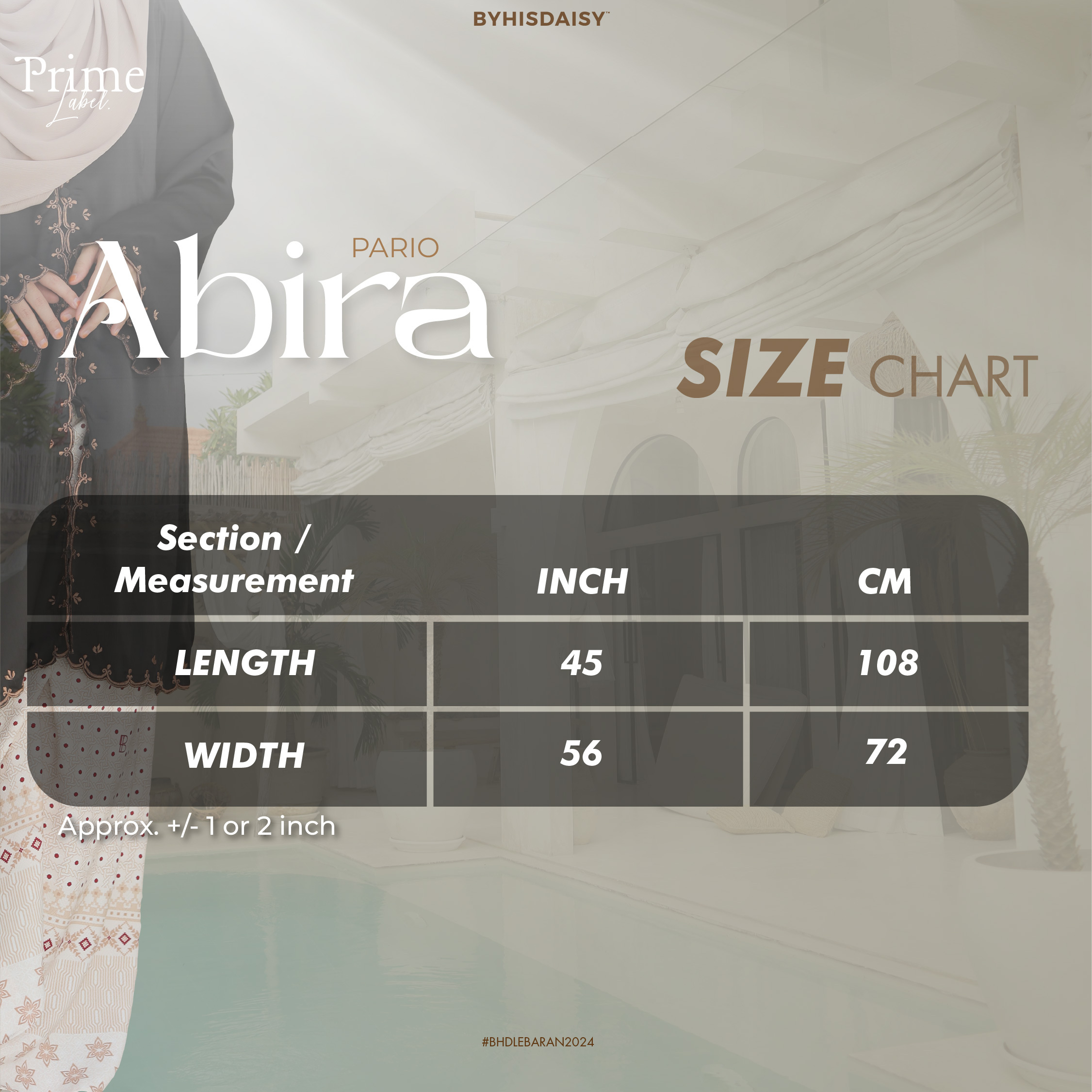 POSTER SIZE CHART PARIO ABIRA 2.0