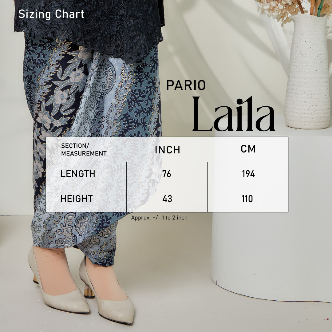 Pario Laila (SizeChart without Link)