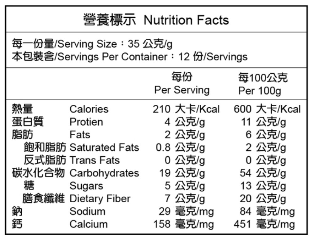 FA015可可穀豆植物纖奶_營養標-01