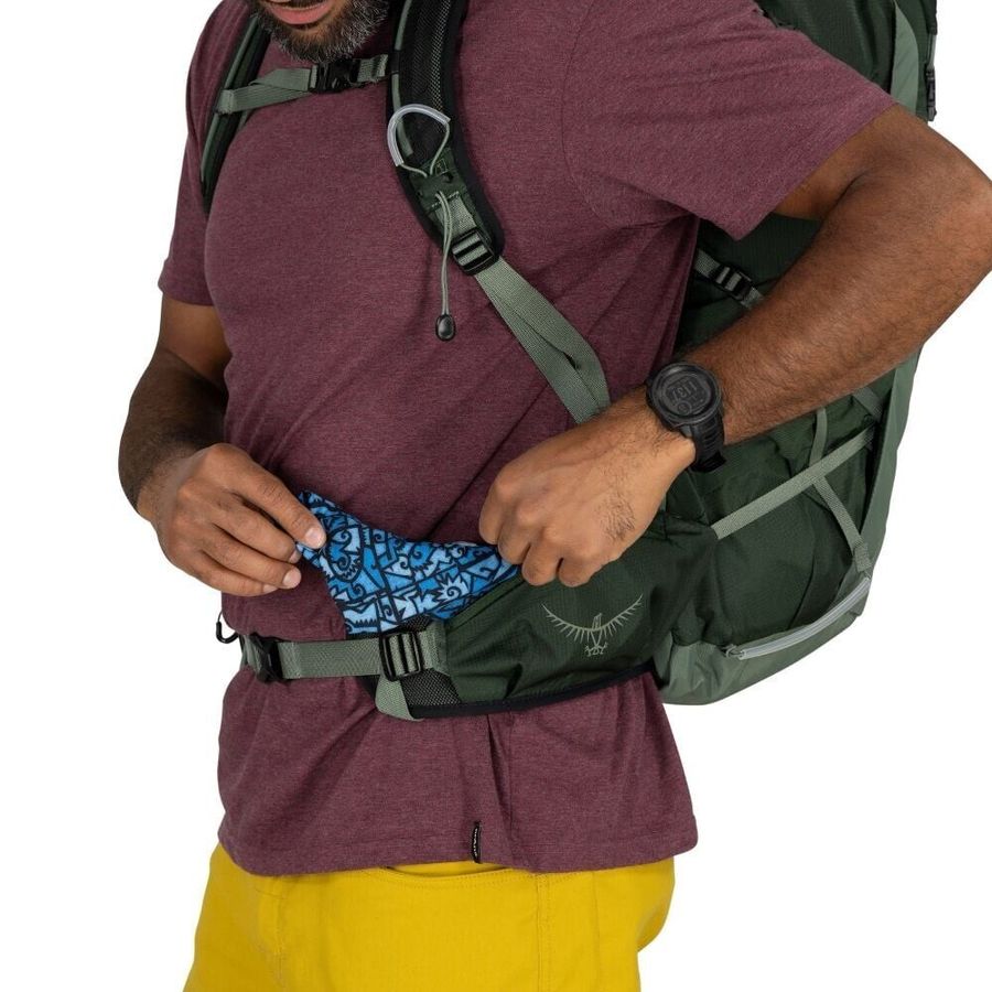 【Osprey 美國】Talon 33 輕量化運動背包 男 綠冠葉綠|旅行後背包 快速移動單車登山健行背包