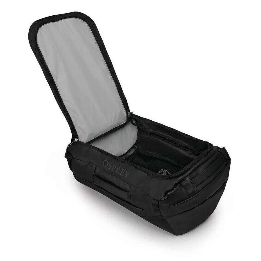 【Osprey 美國】Transporter Duffel 65 手提行李袋 渡鴉黑|旅行裝備袋 可後背/肩背/手提