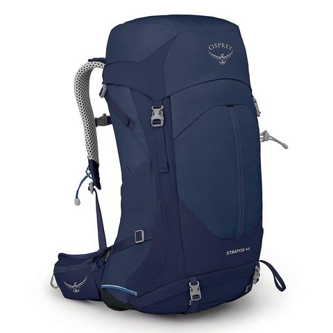 Osprey Stratos 44 登山背包 海鯨藍 45 度前側視角