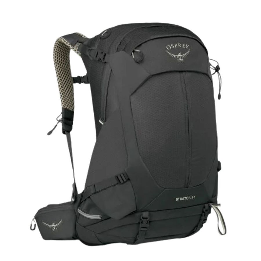 【Osprey 美國】Stratos 34 透氣網架登山背包 男｜健行背包 多功能戶外運動背包