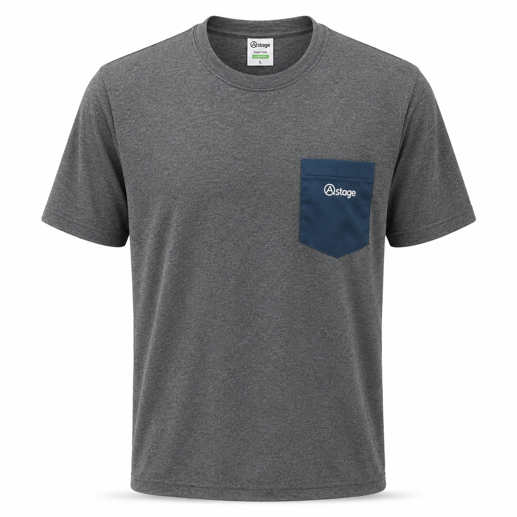 A11002-0007 Men City T-Shirt-Light Grey HeatherDeep Ocean Heather