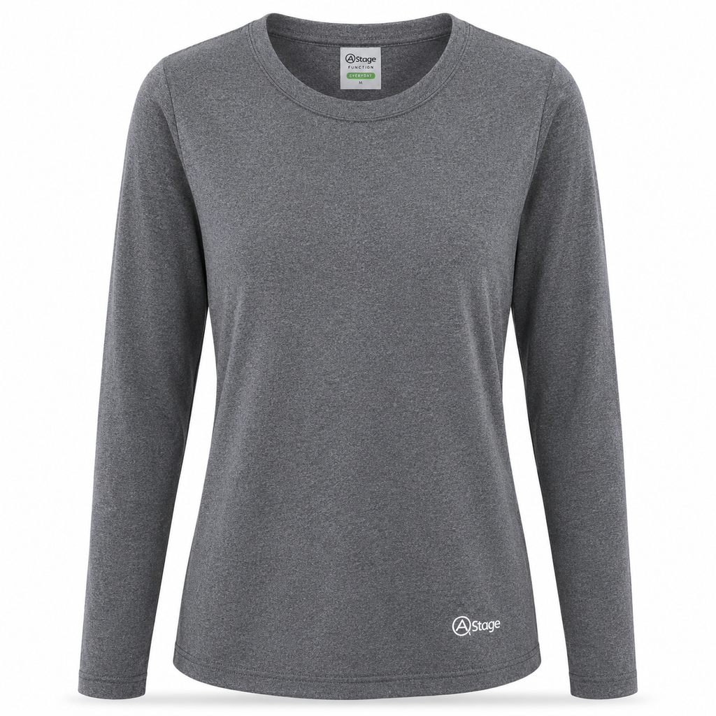 A21002-0009 Women Trekker T-Shirt-Light Grey Heather