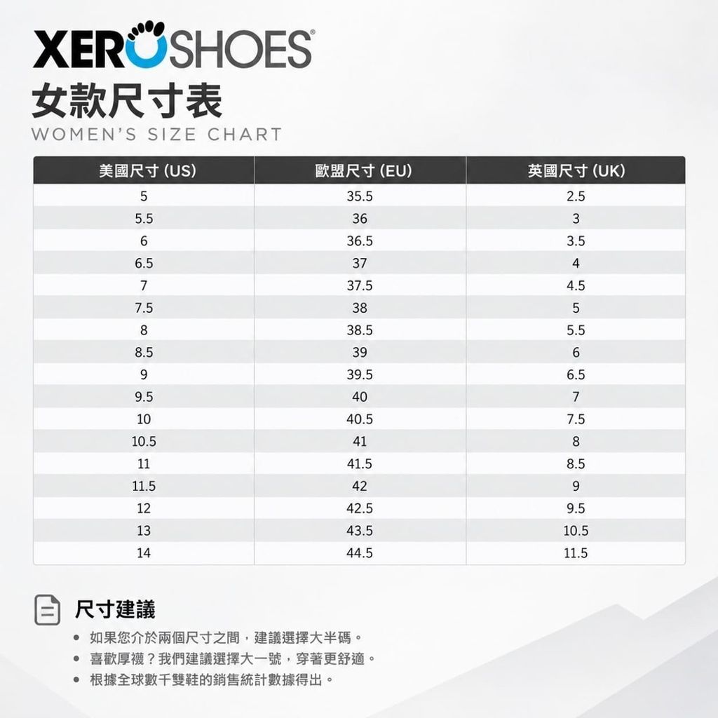 xerowomensize