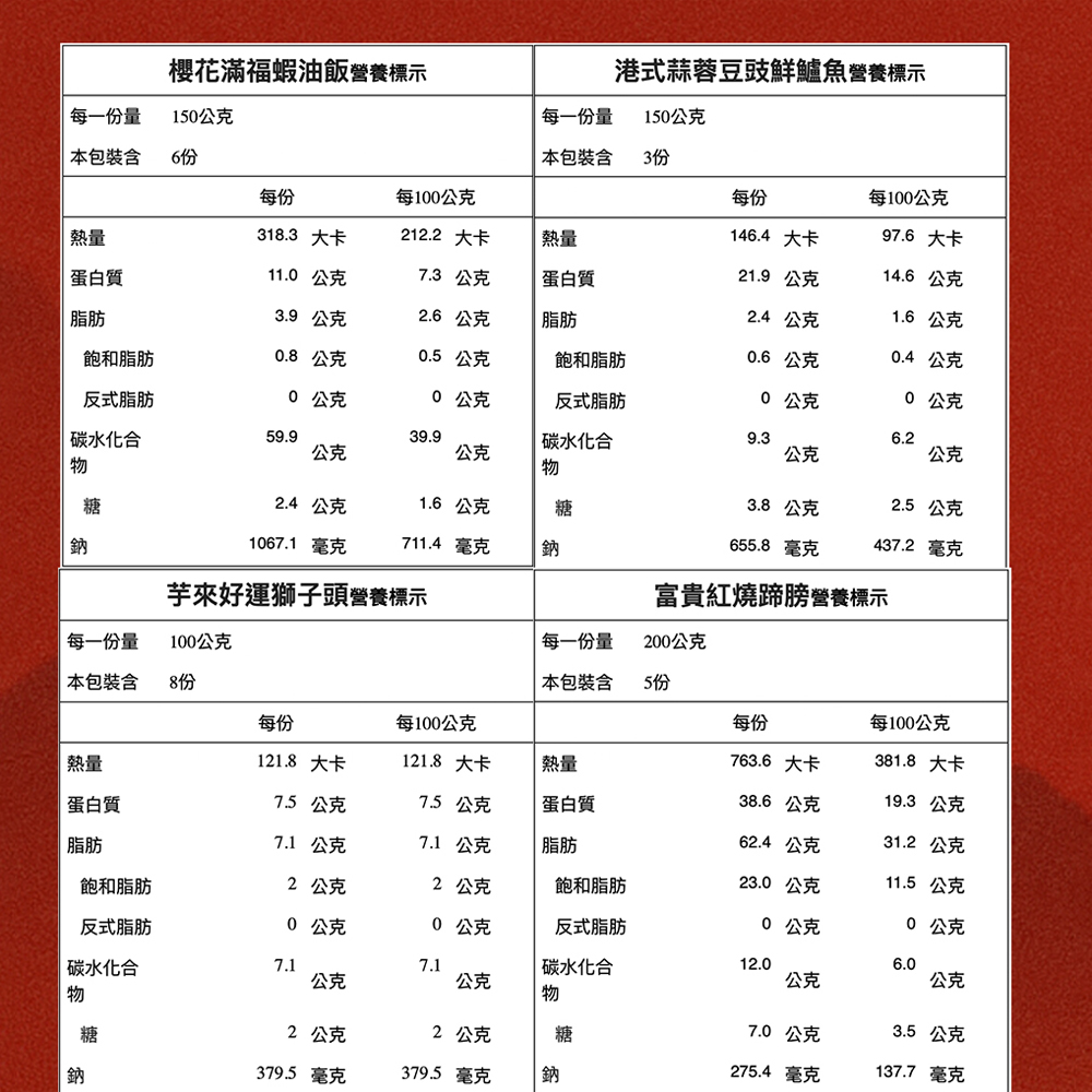 豪華年菜組 商品圖14