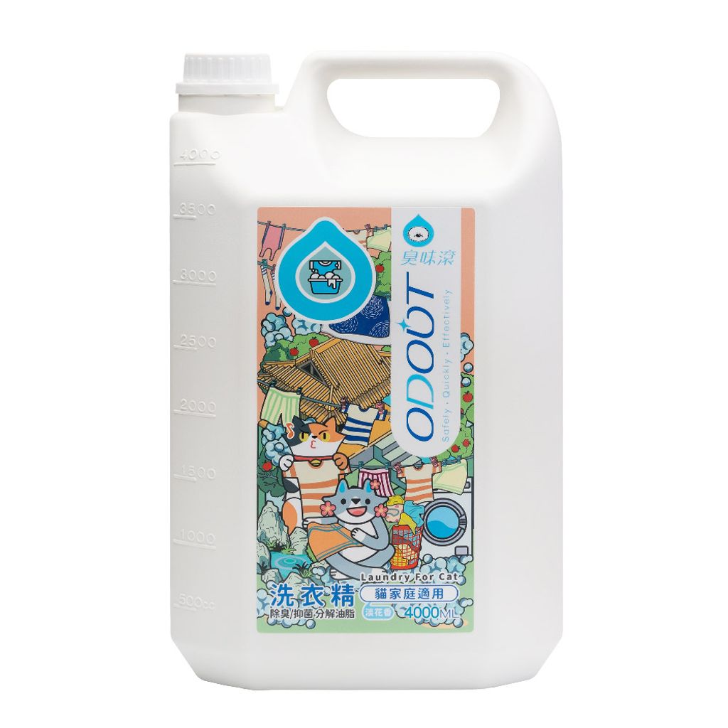 洗衣精(貓家庭適用)4000ML 白圖