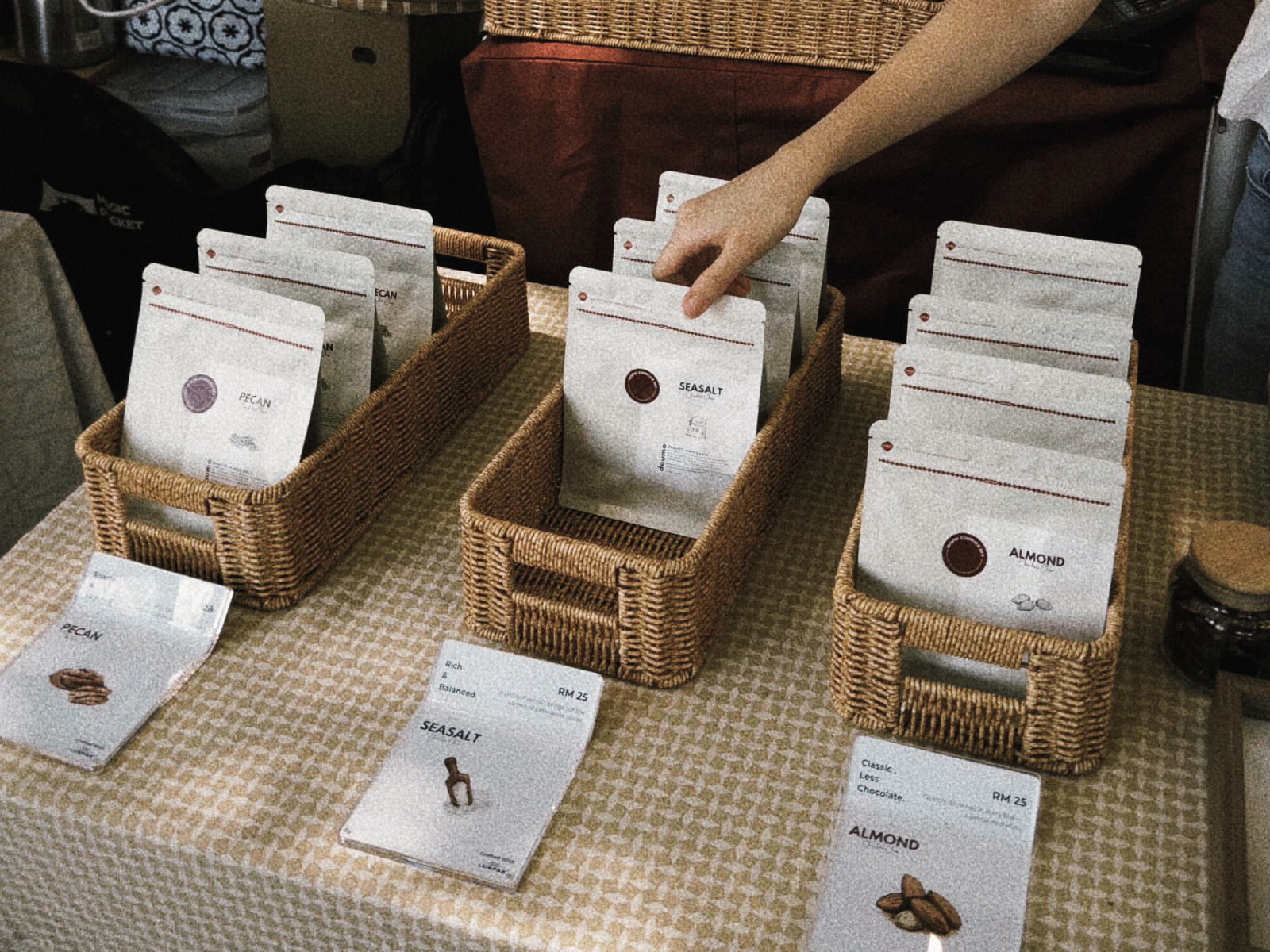Doumo Cookies at an early market