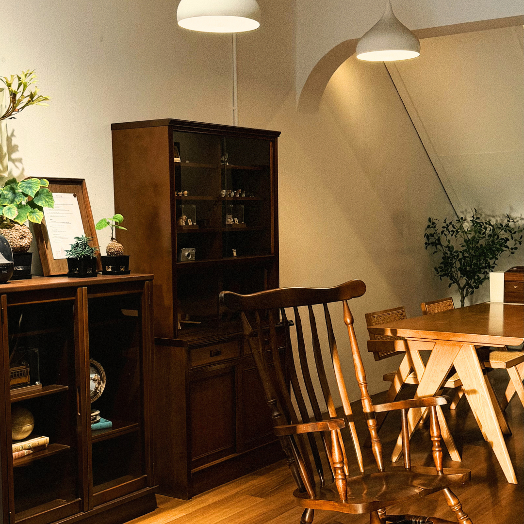 The warm interior of the Doumo Cookies studio in Georgetown, Penang