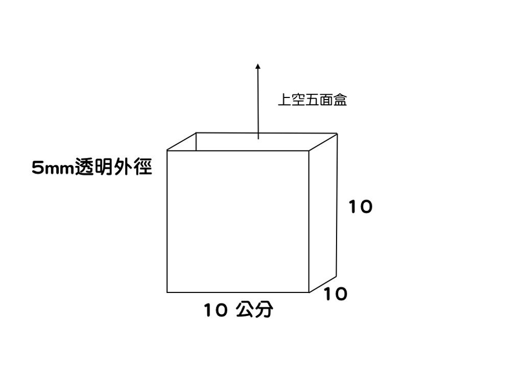 五面盒10公分正方