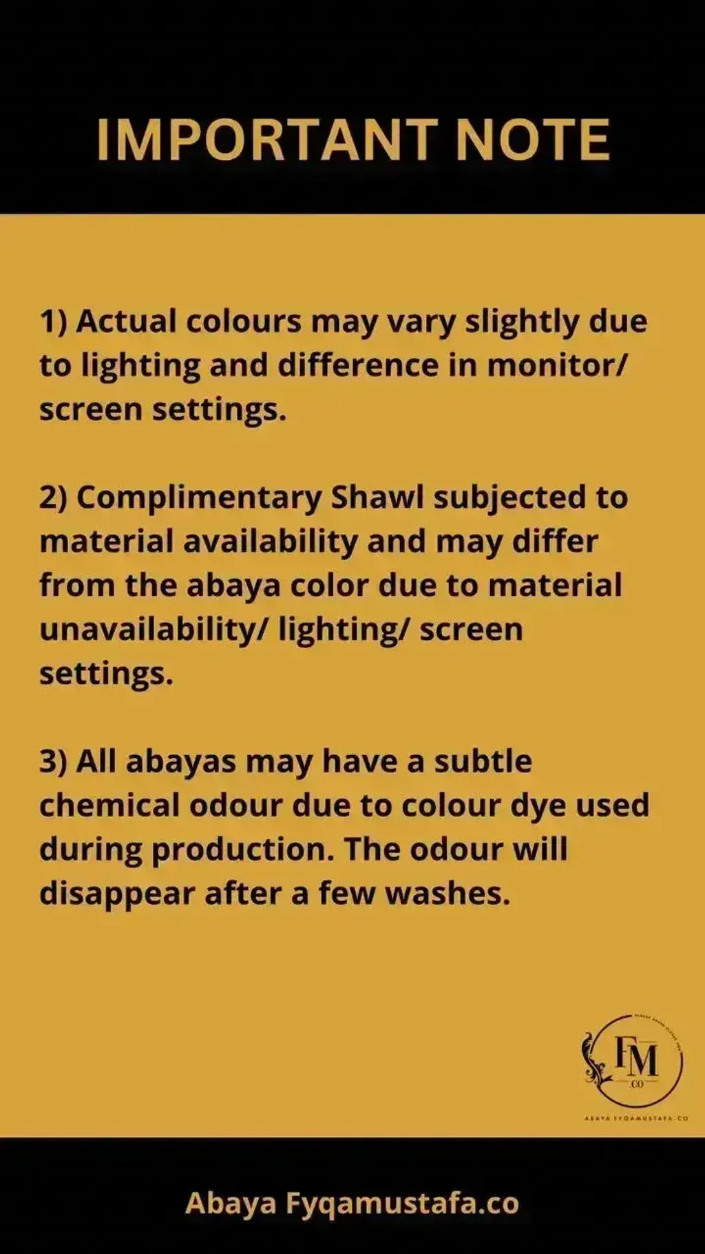 Important Note