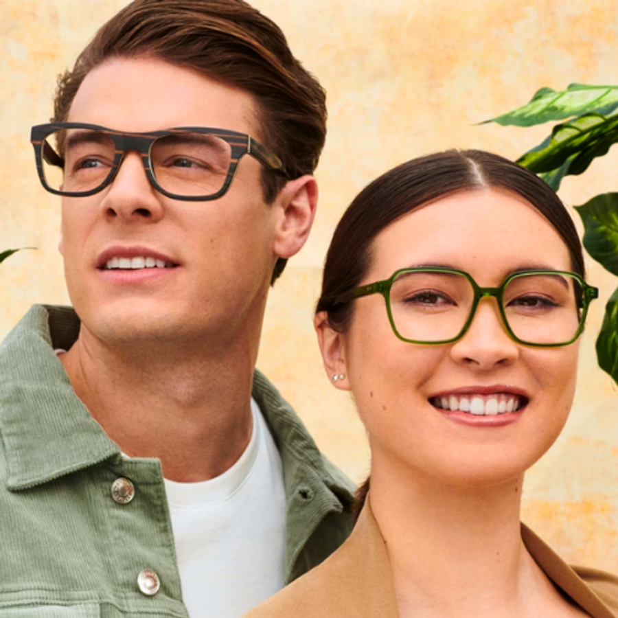 Man and Woman Wearing Eyeglasses - Eyeglasses Shop